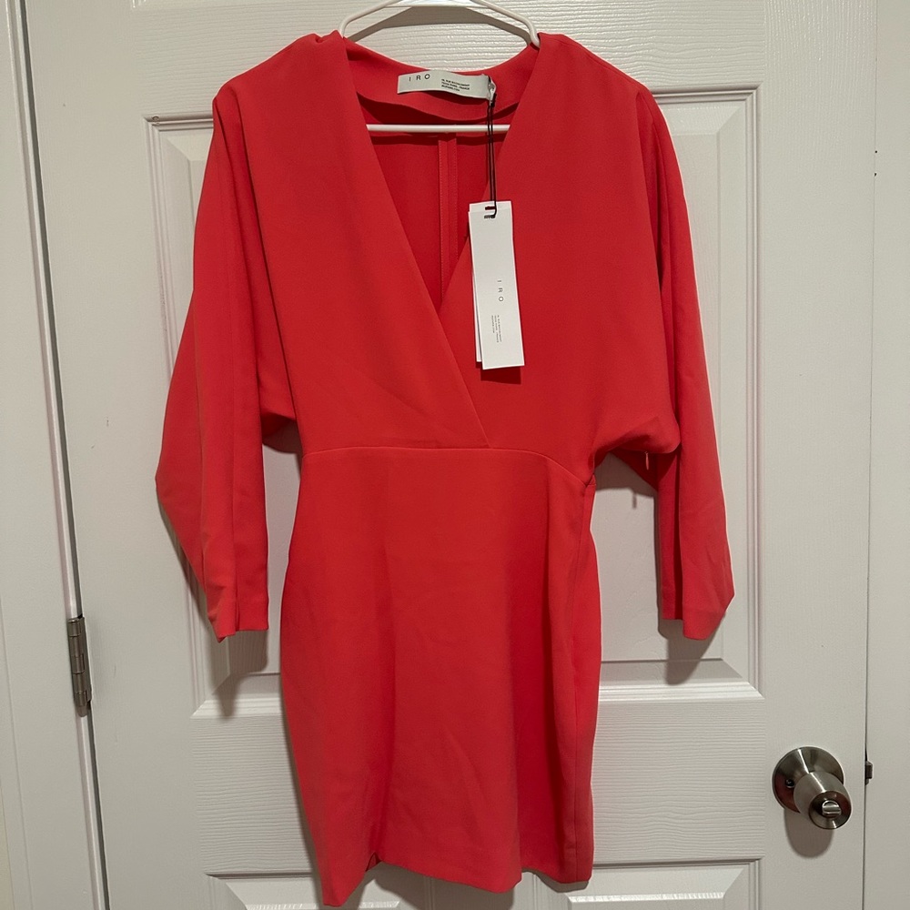 BNWT IRO Dress. Coral. Size 34